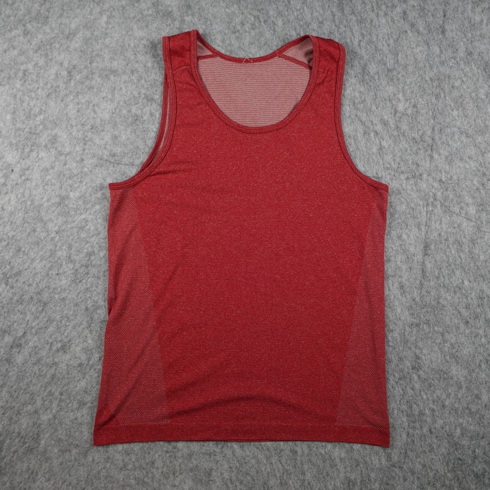 Lululemon Tank Top Shirt Mens Small Red Tech Sleeveless‎ Seamless